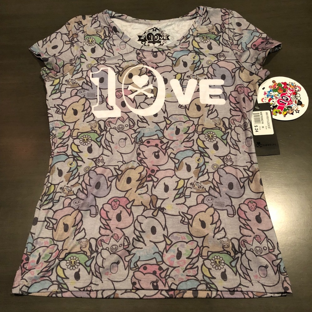 Brand new Tokidoki Limited Anniversary Love shirt